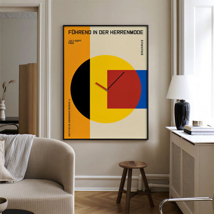 On My Mood Mid-Century Art Wall Clock