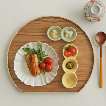 3-Compartment Bean Shape Sauce Plate