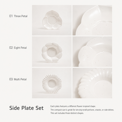 Blooming Floral Side Plate Gift Set (3-Piece)