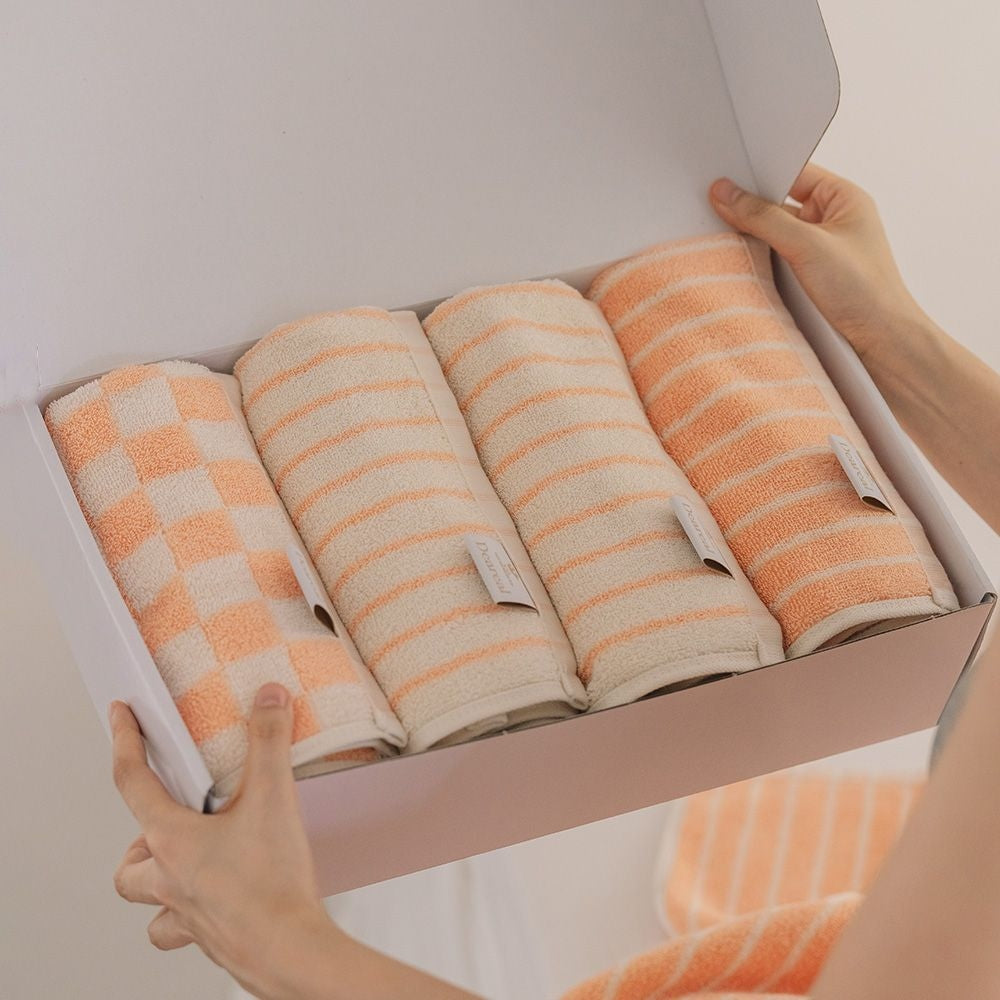 The Mood Towel Gift Set – Apricot Collection (4-Pack)
