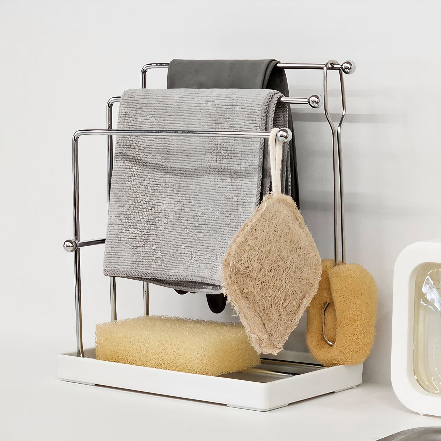 Oatley 3-Tier Modern Stand Dishcloth Rack