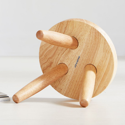 OAH Round Wood Plant Stool