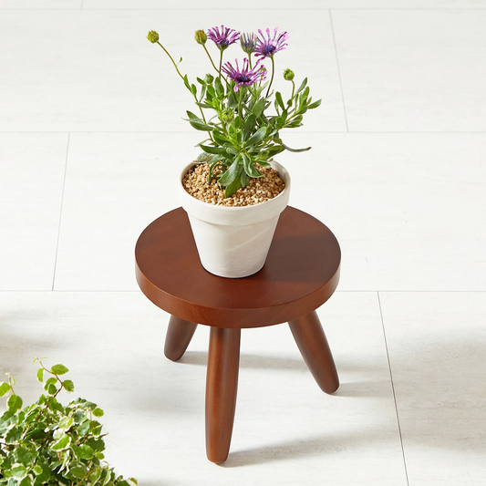 OAH Round Wood Plant Stool