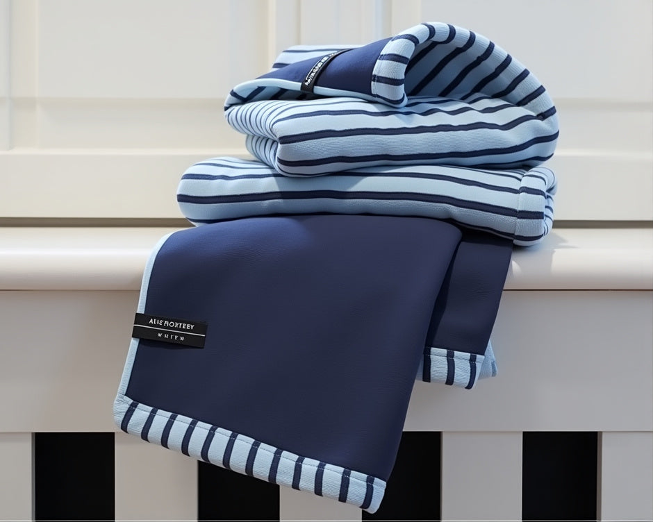 Stripe & Solid Reversible Towel Set (5 Pack)