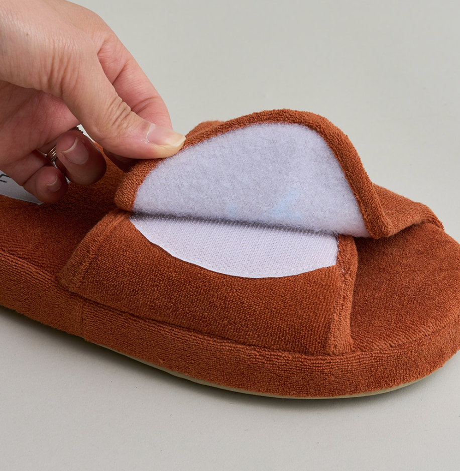Terry Velcro Memory Foam Cloud Comfort Slippers