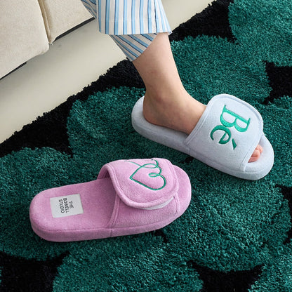 Terry Velcro Memory Foam Cloud Comfort Slippers