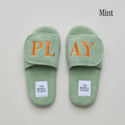 Terry Velcro Memory Foam Cloud Comfort Slippers