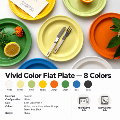 Vivid Color Flat Plate