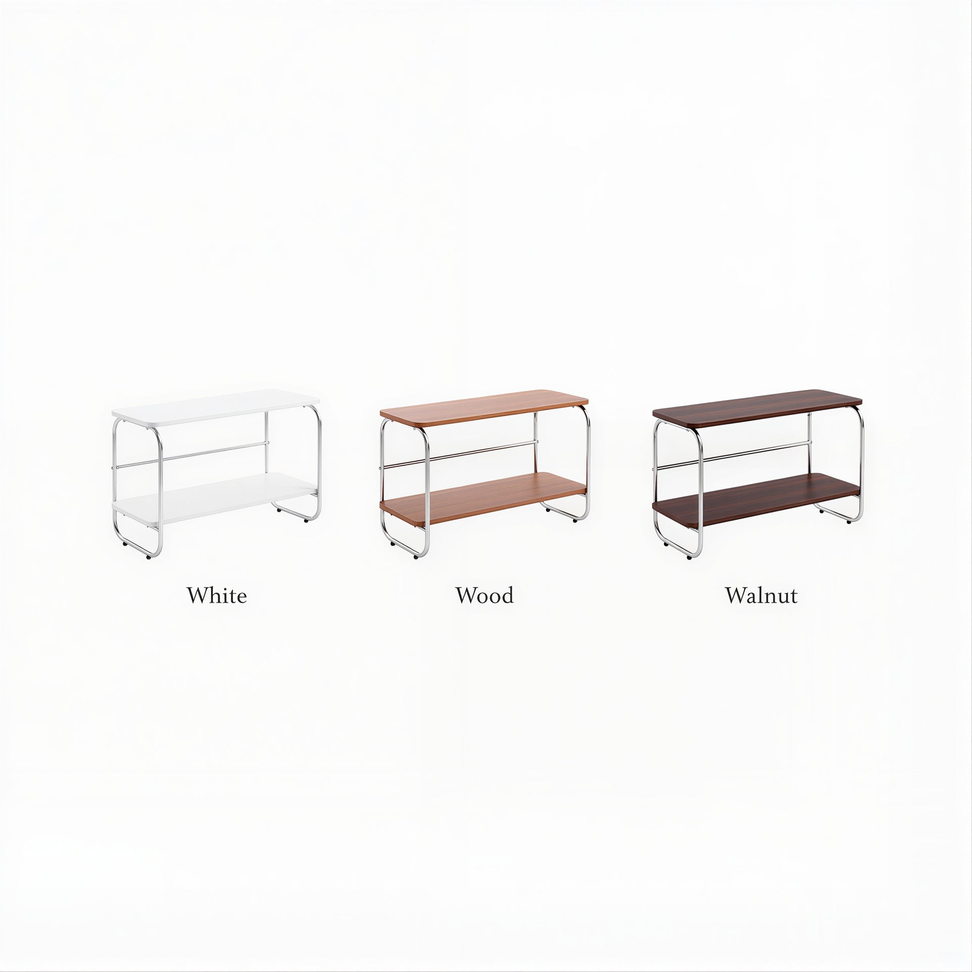Mid-Century Wood & Chrome Shelf - image 6 of 6
