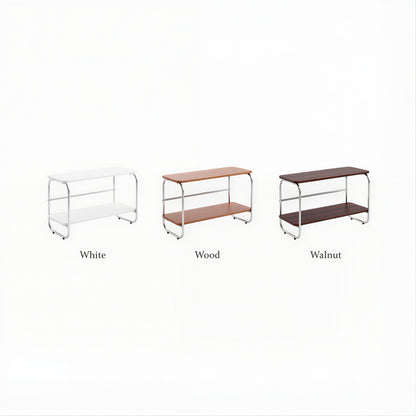 Mid-Century Wood & Chrome Shelf - image 6 of 6