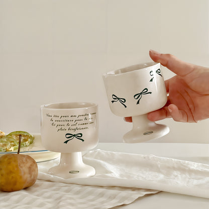 Ribbon & Note Goblet Set of 2