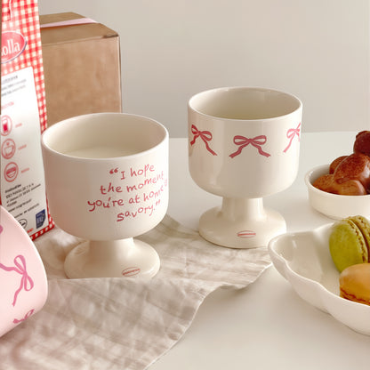 Ribbon & Note Goblet Set of 2