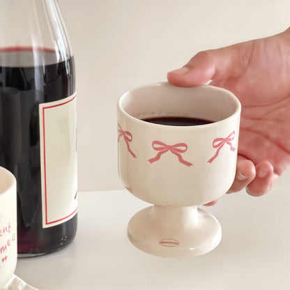 Ribbon & Note Goblet Set of 2