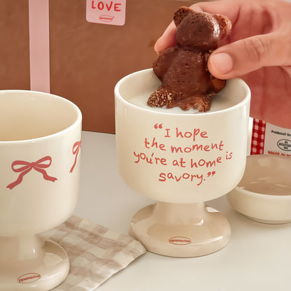 Ribbon & Note Goblet Set of 2