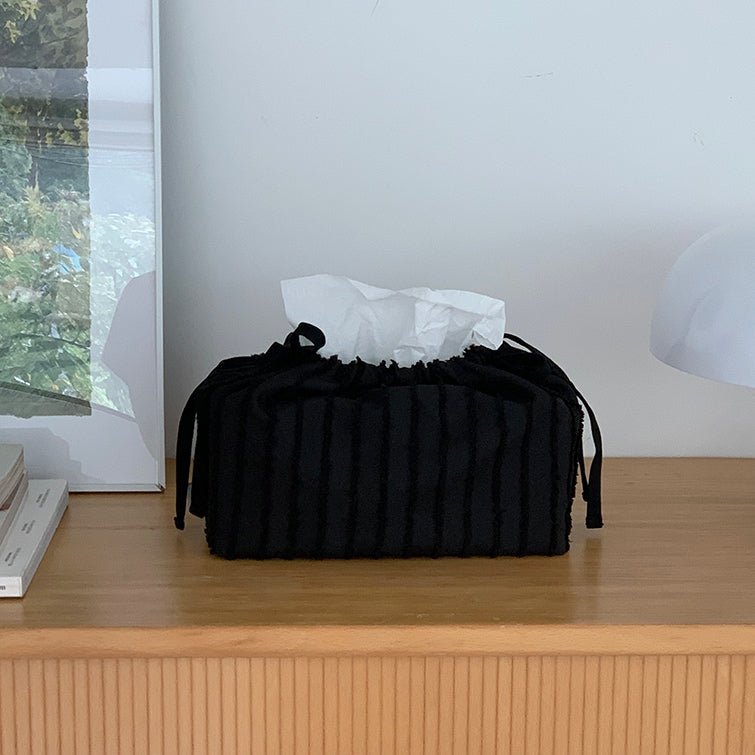 Ruffled Cake Tissue Box Cover - close up