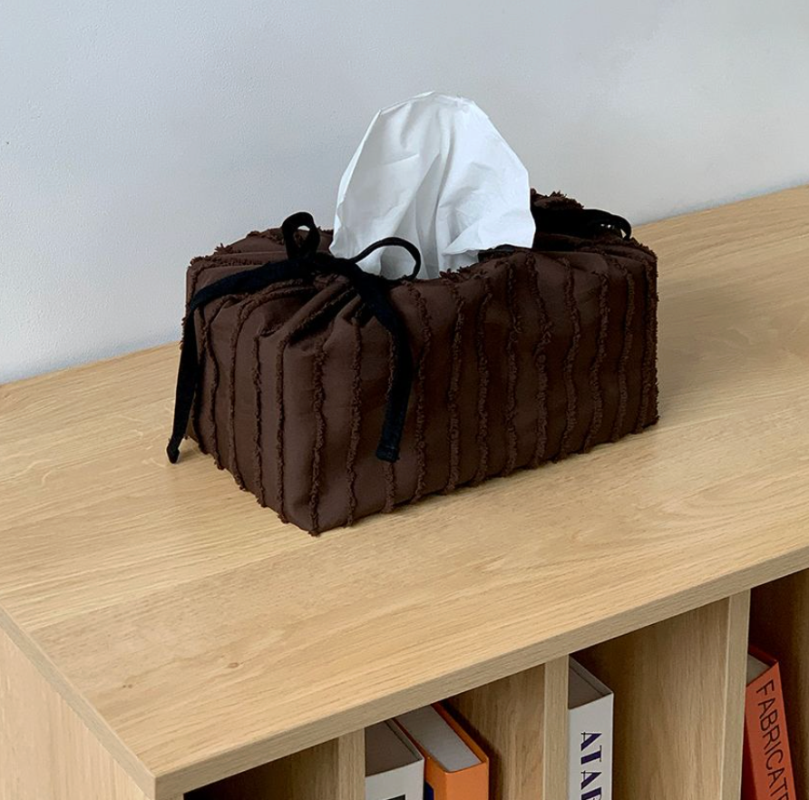 Ruffled Cake Tissue Box Cover - lifestyle