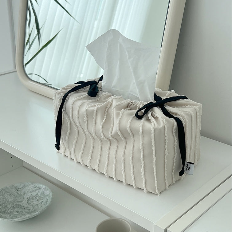 Ruffled Cake Tissue Box Cover