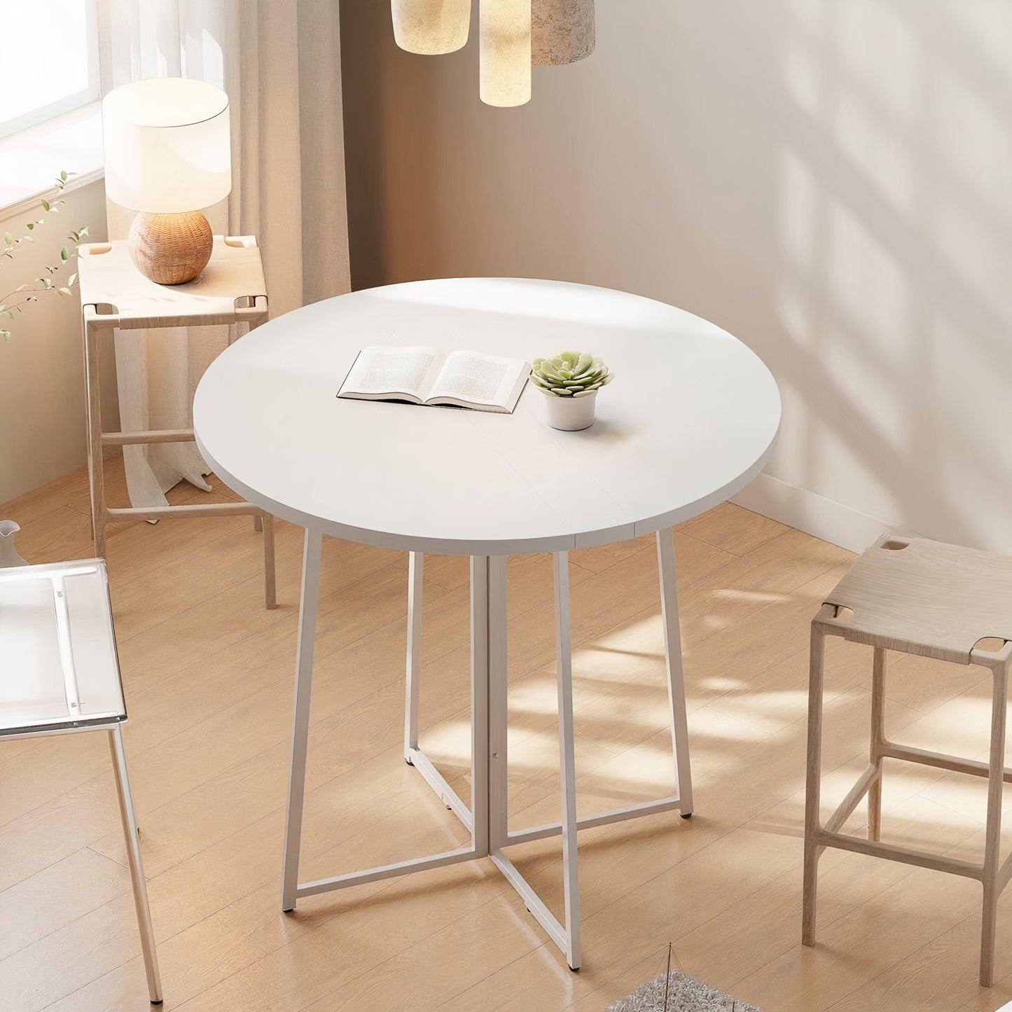 Moonly Folding Round Table