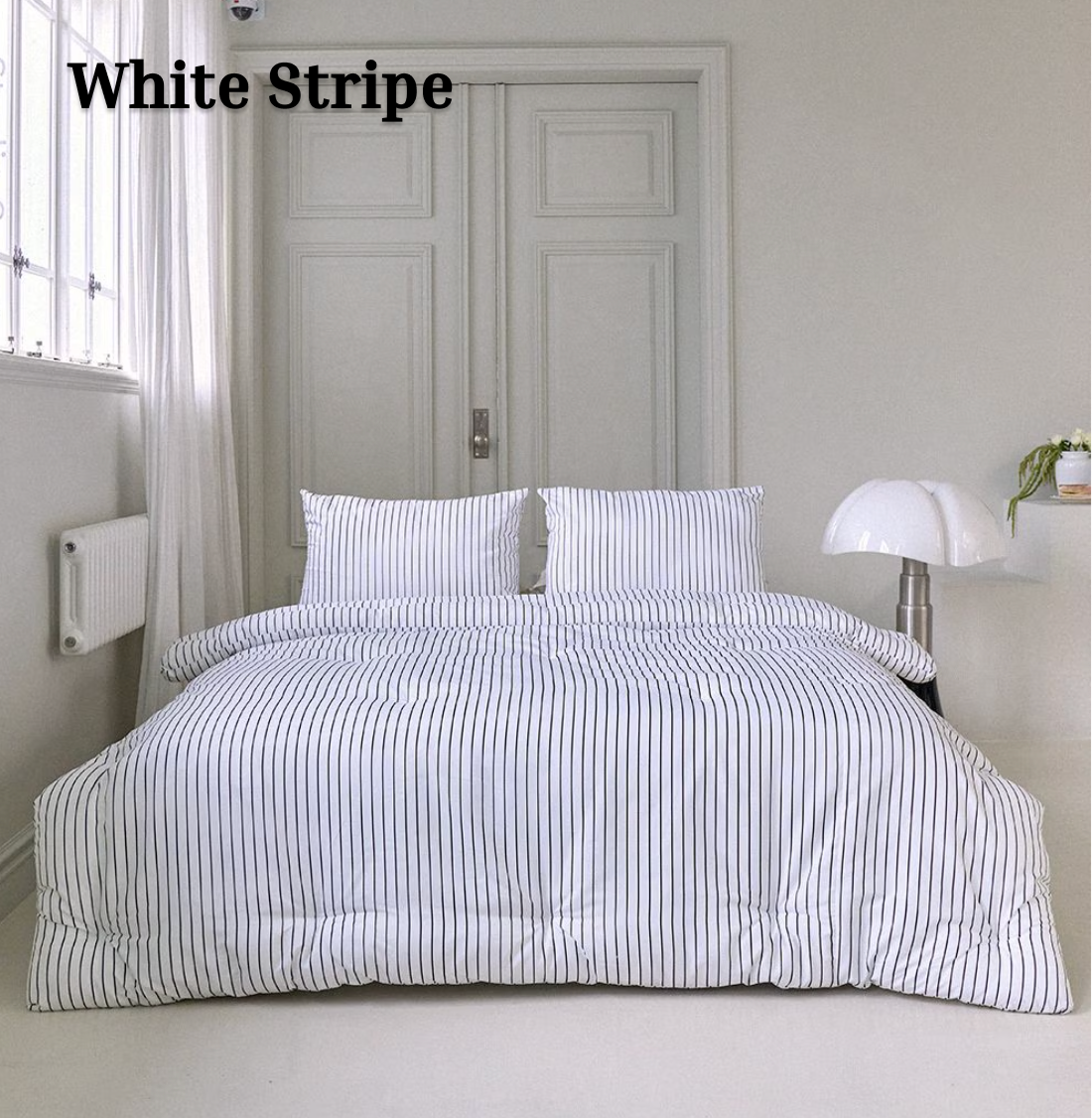 Soft Stripe Comforter & Pillow Set (Eco Corn Fill)