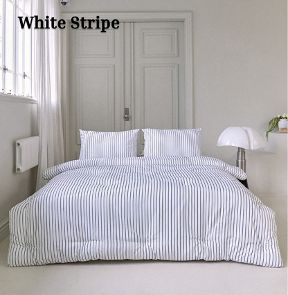 Soft Stripe Comforter & Pillow Set (Eco Corn Fill)