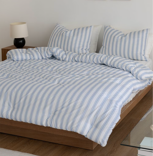 Soft Stripe Comforter & Pillow Set (Eco Corn Fill)