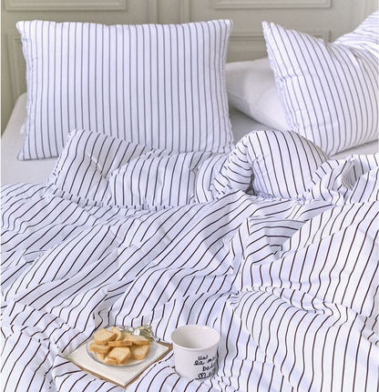 Soft Stripe Comforter & Pillow Set (Eco Corn Fill)