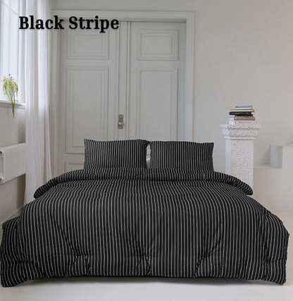 Soft Stripe Comforter & Pillow Set (Eco Corn Fill)