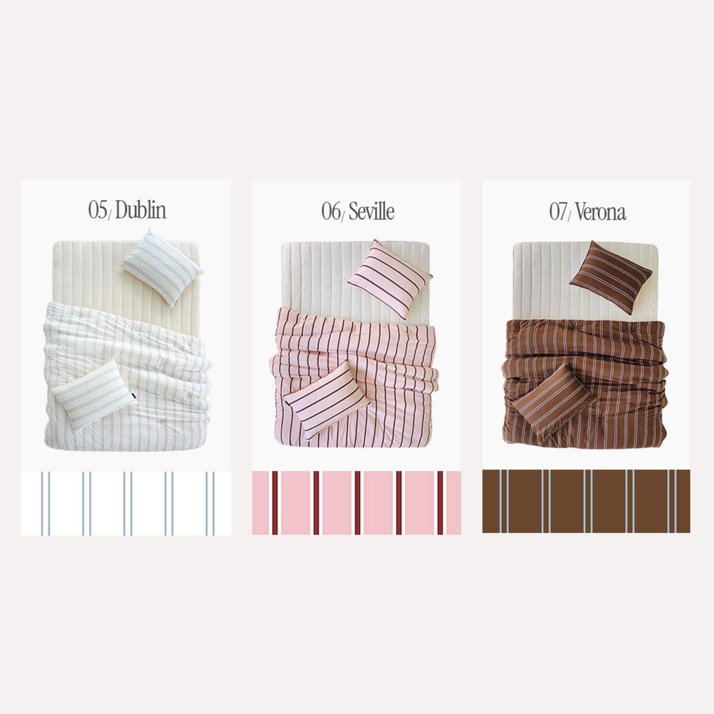 Deep Sleep Stripe All Season Comforter Set - lifestyle