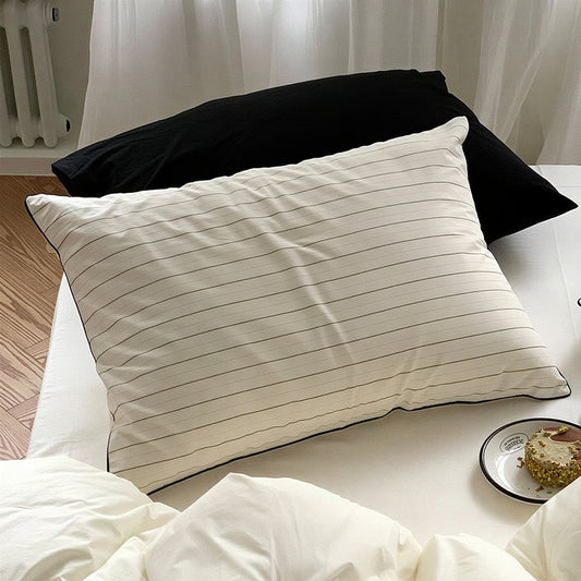 Striped Cotton Pillow Cover