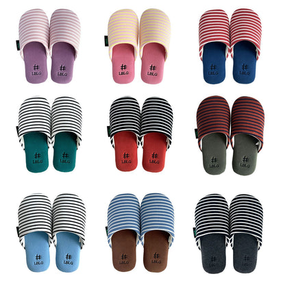 Monica Stripe Room Slippers (10 colors)
