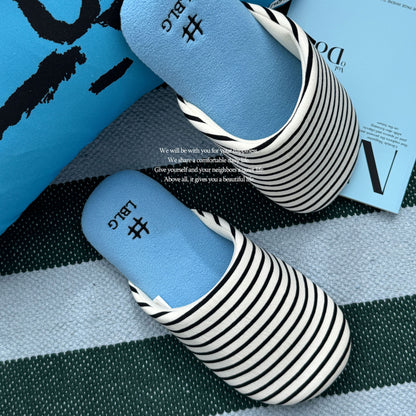 Monica Stripe Room Slippers (10 colors)
