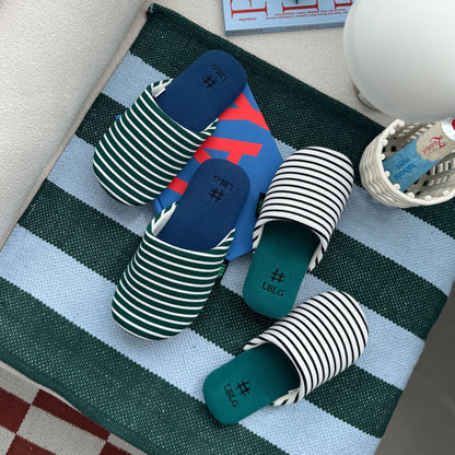 Monica Stripe Room Slippers (10 colors)
