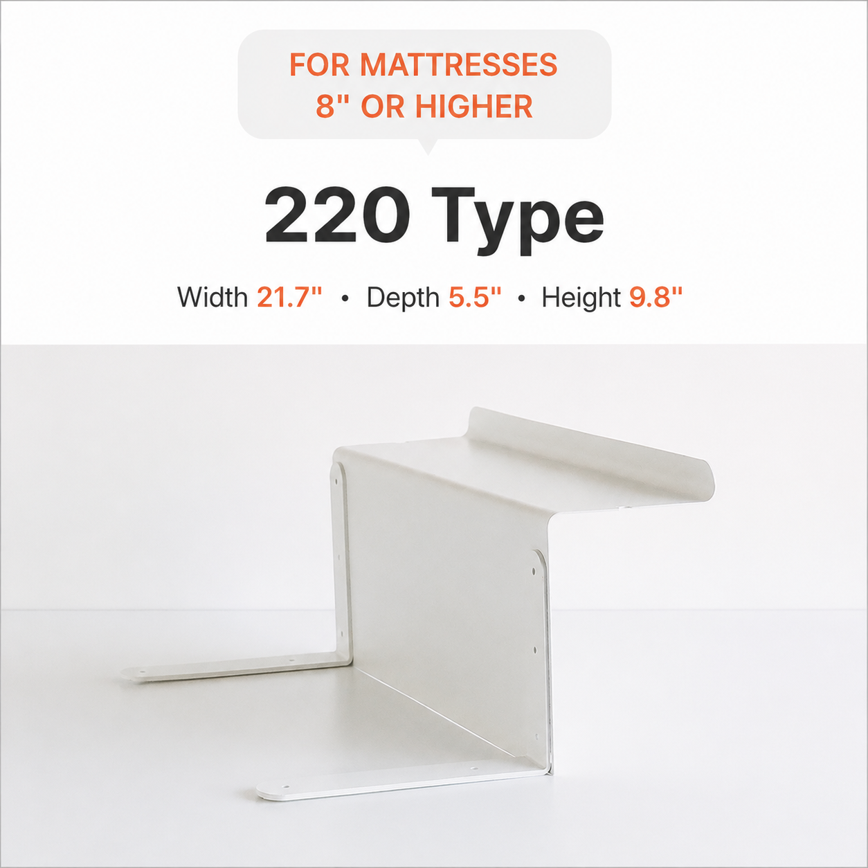 Blanc Bed Gap Side Shelf