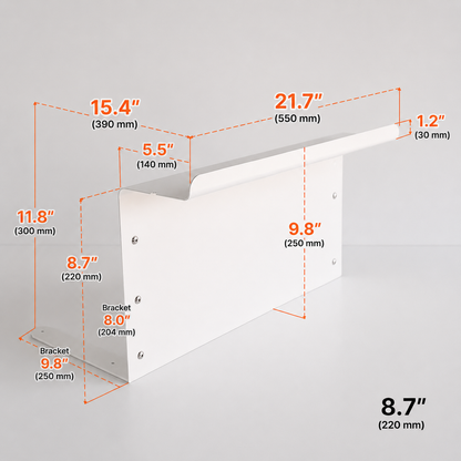 Blanc Bed Gap Side Shelf