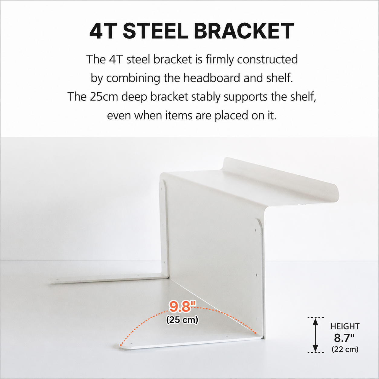 Blanc Bed Gap Side Shelf