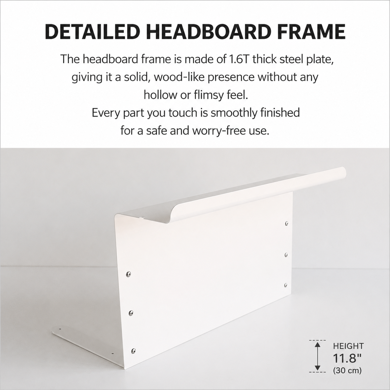 Blanc Bed Gap Side Shelf