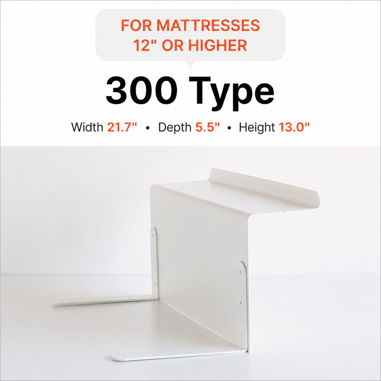 Blanc Bed Gap Side Shelf