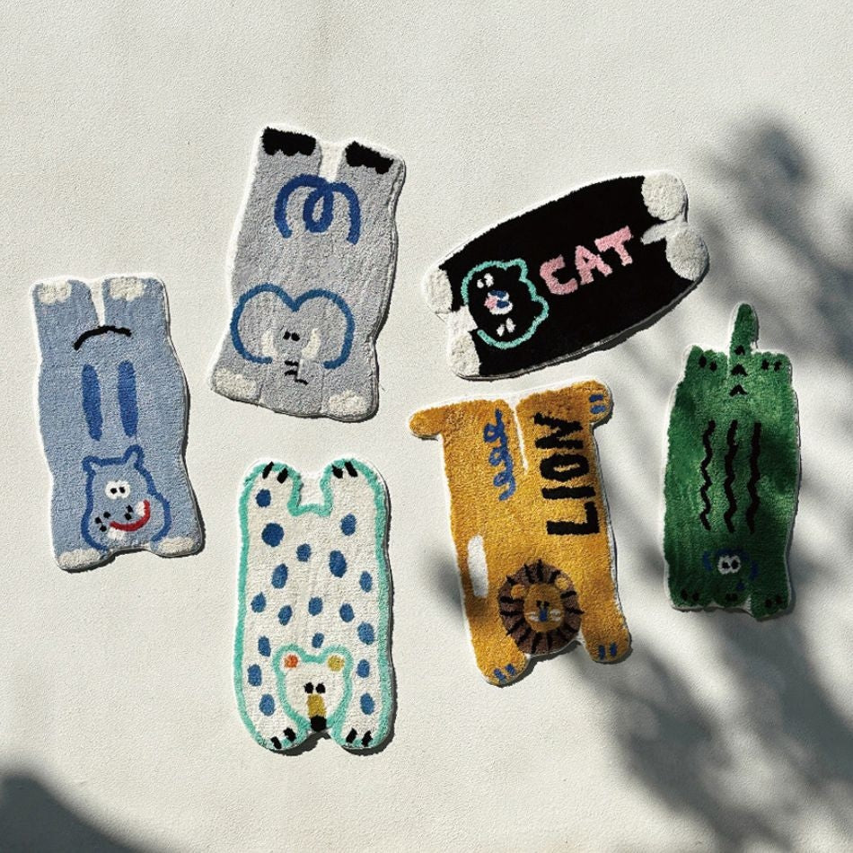 Doodle Animal Accent Rug Collection