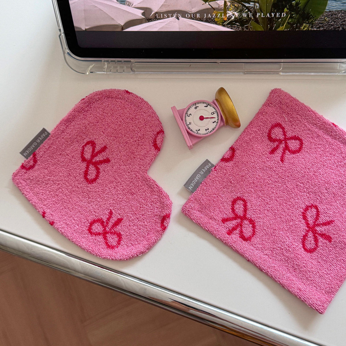 Ribbon Terry Heart Coaster