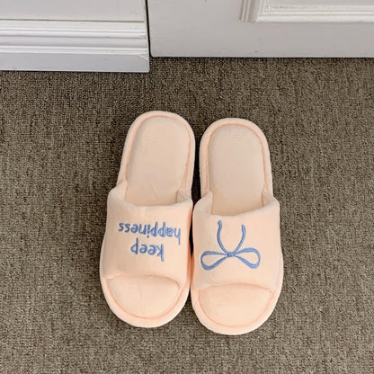 Soft Ribbon Home Slippers
