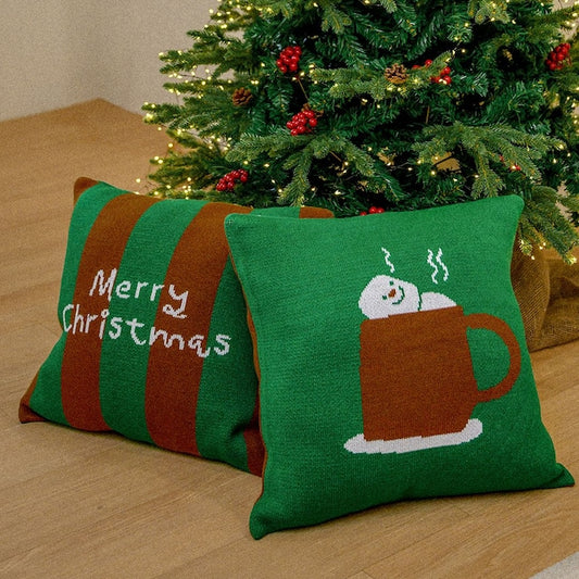 Christmas Knit Cushion with Insert (2 Styles)