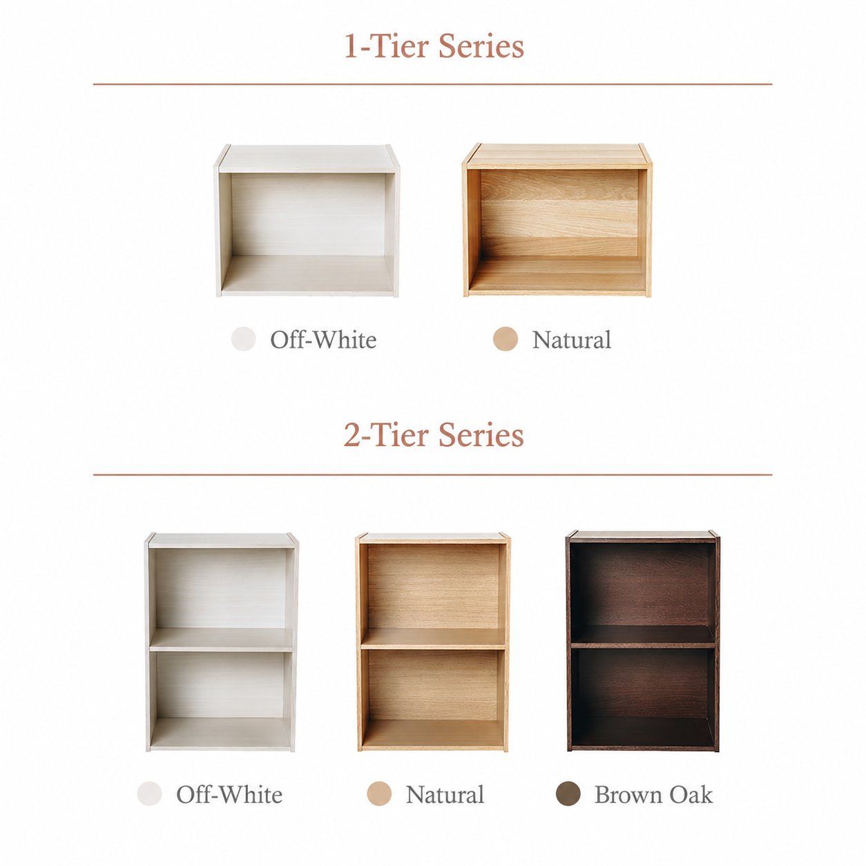 Modern Wood Bookcase & Storage Shelf