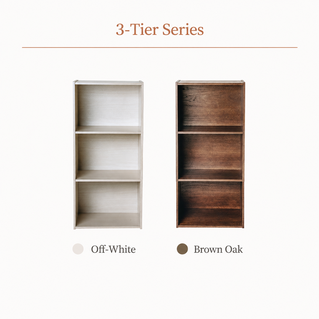 Modern Wood Bookcase & Storage Shelf