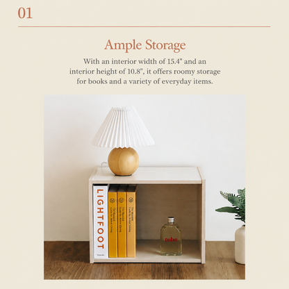 Modern Wood Bookcase & Storage Shelf