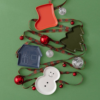 Festive Christmas Trinket Dish Set