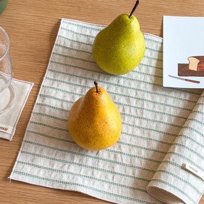 Natural Linen Stitch Kitchen Towel