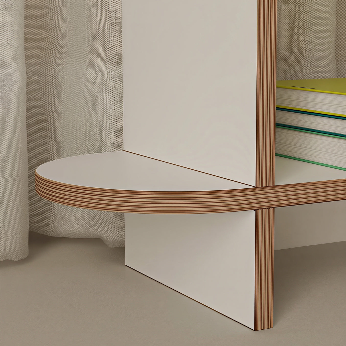 Olive Round 3-Tier Storage Shelf