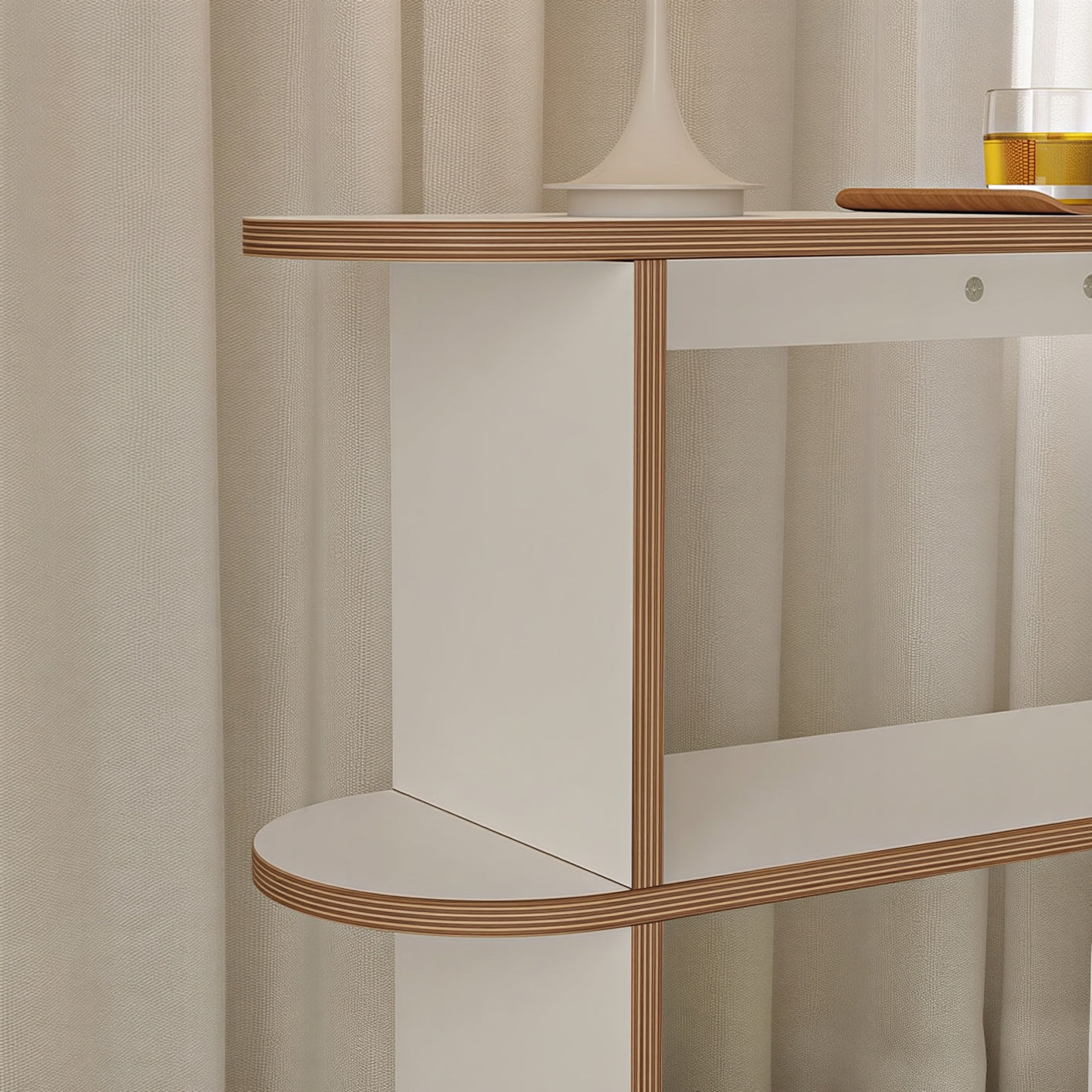 Olive Round 3-Tier Storage Shelf