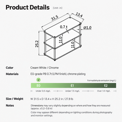 Point Multi-Purpose 3-Tier Shelf