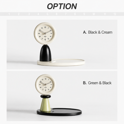 On My Mood Object Tray Table Clock